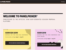 Tablet Screenshot of panelpicker.sxsw.com